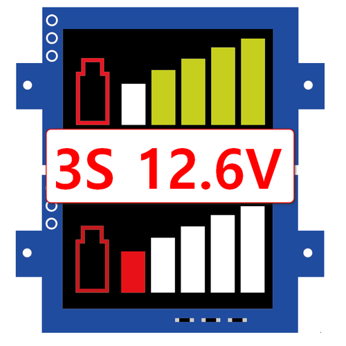 [0.36] 3S (12.6V) 배터리 용량 잔량 게이지(리튬)