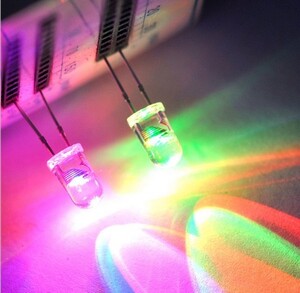 7색 깜빡이는 5mm LED LED 램프