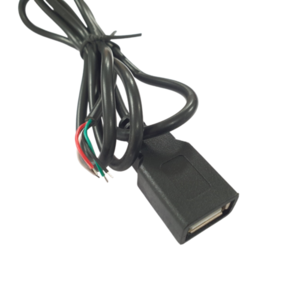 USB Awg28 4선 전원코드 연장 케이블 암단자 1M